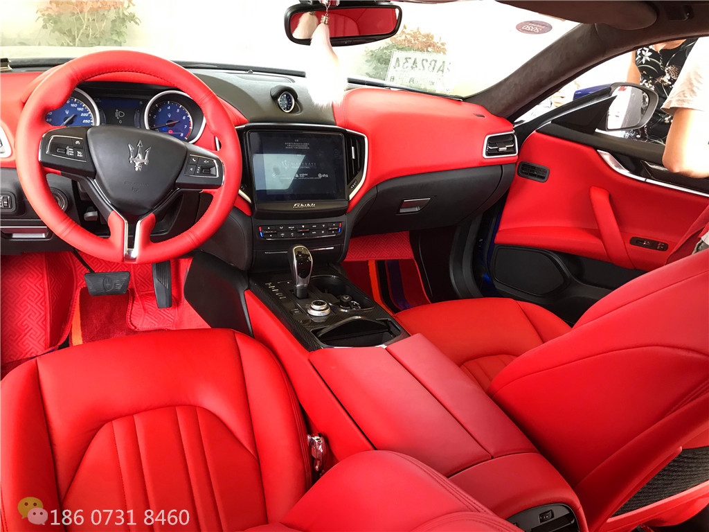 玛莎拉蒂｜吉博力全红内饰91抖音视频黄