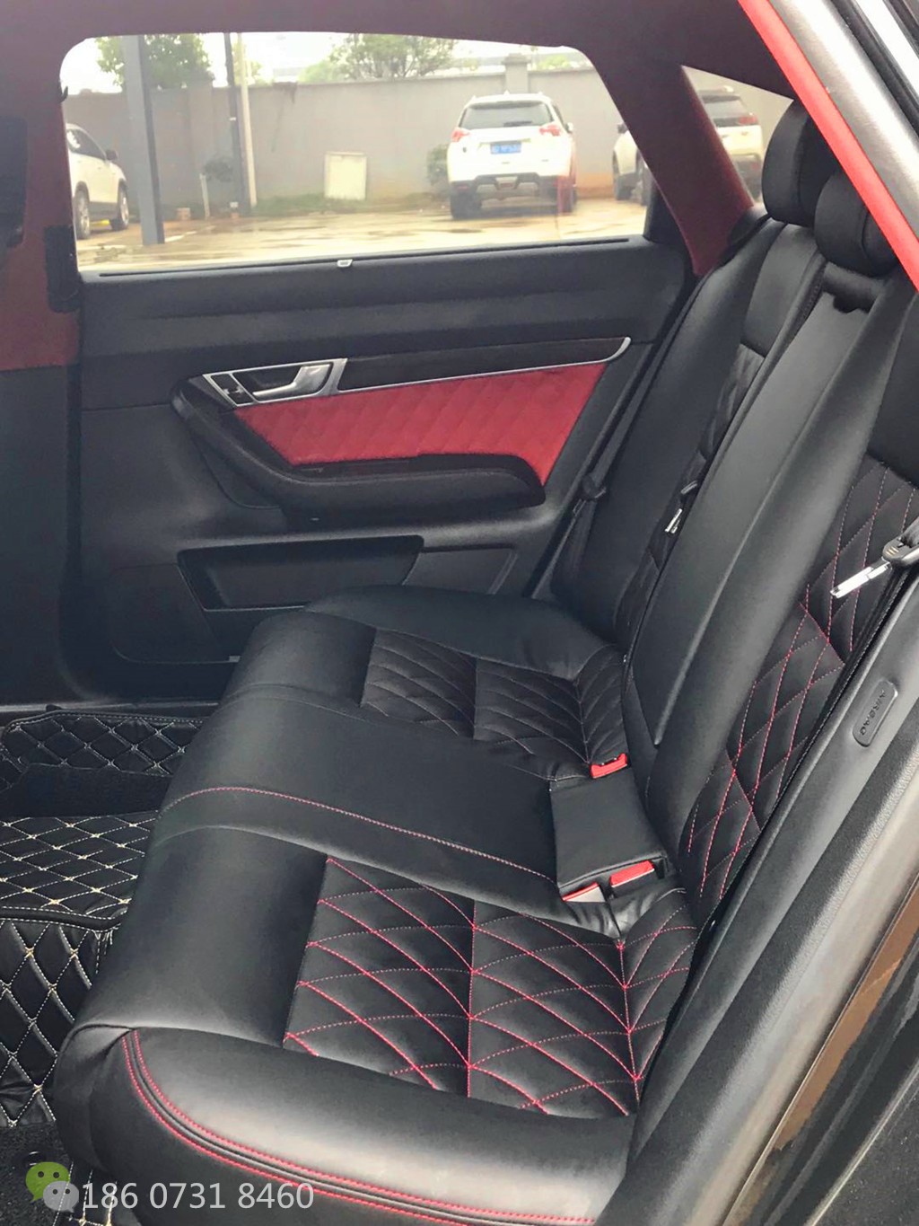 奥迪A6L黑红内饰翻新91抖音视频黄