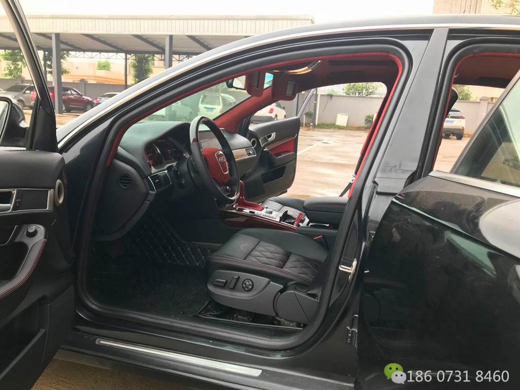 奥迪A6L黑红内饰翻新91抖音视频黄