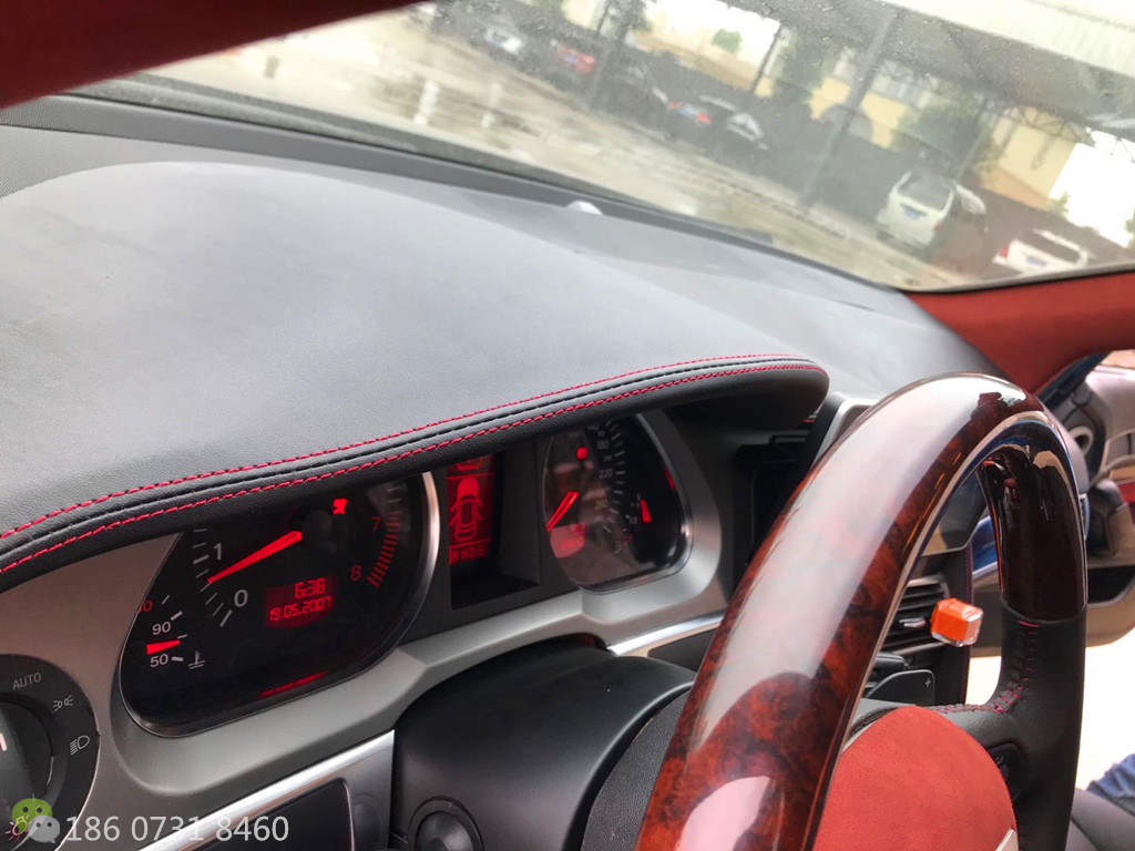 奥迪A6L黑红内饰翻新91抖音视频黄