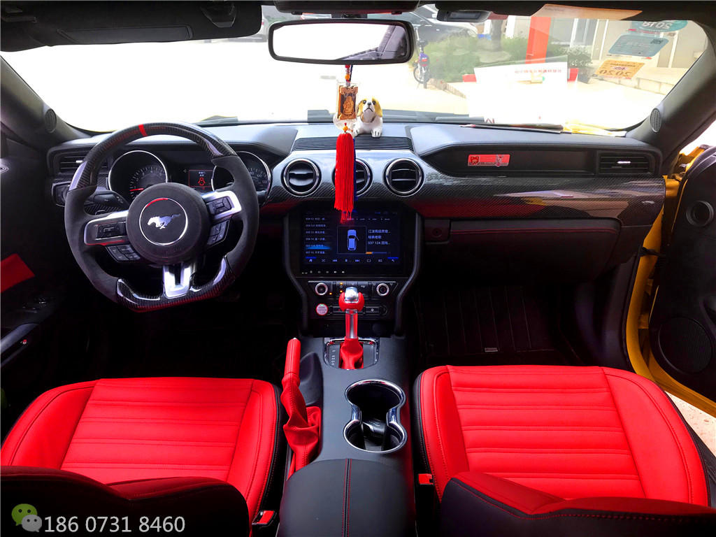 野马内饰91抖音视频黄升级碳纤内饰